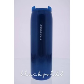 Starbucks Drink Beverage Spring Metallic Blue Stainless Steel Vacuum Insulated