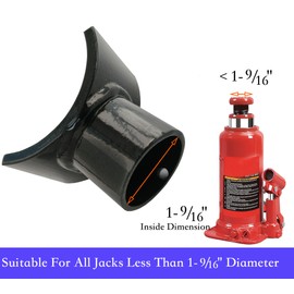 Bottle Jack Adapter Can Sit On Any Jack with 1.56" Lifting Platform Or Smaller Sizes. Bottle Jack Buddy for 2“, 3”Round Shaft Tubes.
