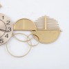 Large Luxury Gold Wall Clock Nordic Style Metal Clocks Home