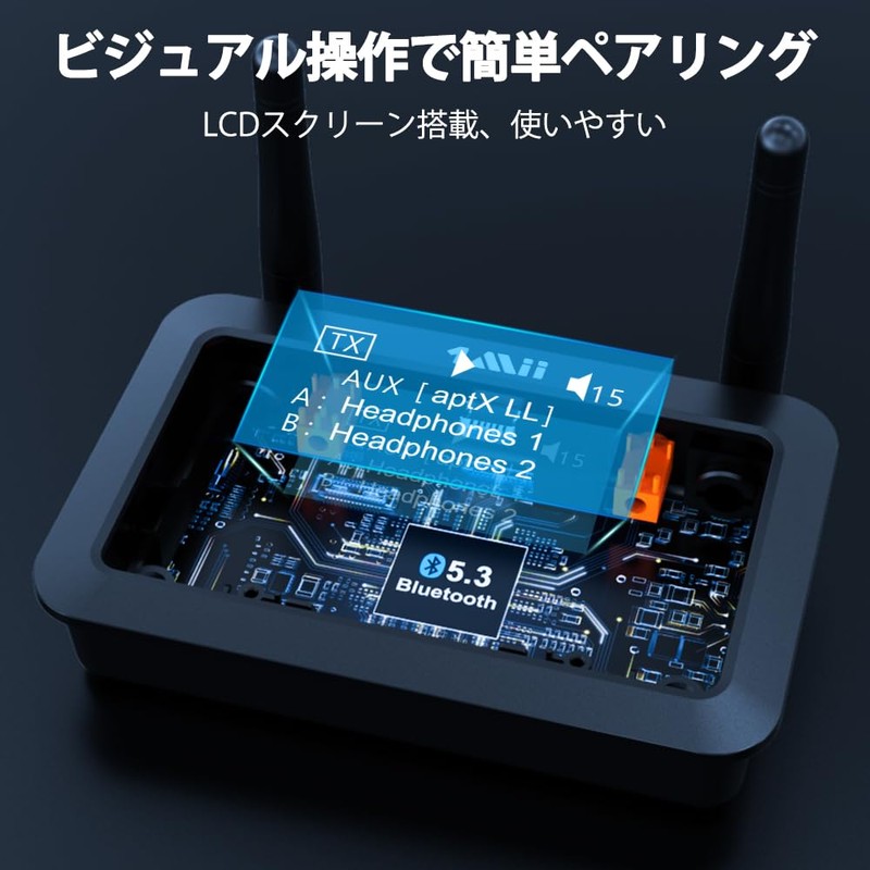 1Mii B03Pro+ Bluetooth Transmitter 5.3 Bluetooth Audio Receiver Bluetooth Receiver
