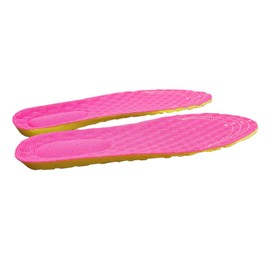 Everyday Memory Foam Insoles Ergonomic Shock Absorbing Orthotic Shock Absorbing Shock Absorbing Insoles for Men and Women (3-7) Fuchsia