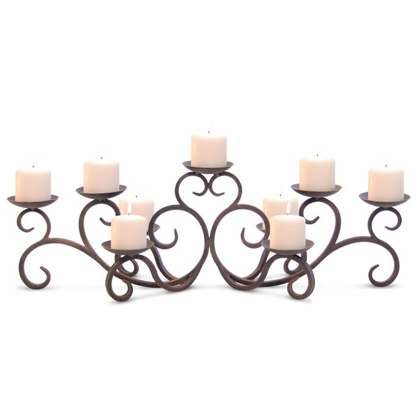 Pilgrim Home and Hearth 17502 Hawthorne Fireplace Candelabra Candle Holder, Distressed Bronze