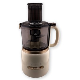 Aucma SL50U03P Food Chopper; 1.7L Cup Capacity; 3-gear Key Switch; Stainless Steel S-blade for Chopping, Mixing and Pureeing; 300W Motor; Egg Beater, Slice and Shred Functions; Reversible Disc