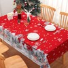 CAROMIO Christmas Table Cloth Waterproof Wipeable Tablecloth Wrinkle-Resistant Table Cover,