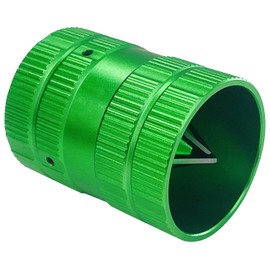 Socpuro Inner-Outer Reamer PVC Deburring Tool, 1/4” to 1-5/8” O.D. for Copper Aluminum PVC PPR Pipes (Green)