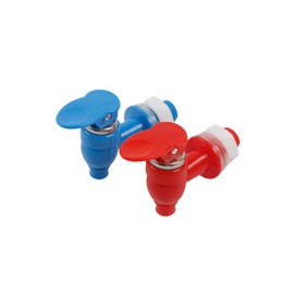 Generic Water Cooler Dispener Taps Set Valve Replacement, Water Beverage Pour Dispenser Taps, Spigot Spout Tap, Blue and Red, WT-093