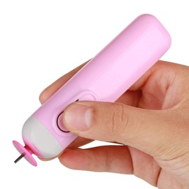 Electric Quilling Pen, Quilling Paper Electric Curling Crafts Electric Quilling Slotted Tool Automated Paper Volume Quilling Rolling Pen for Quilling Paper Strips(Pink)