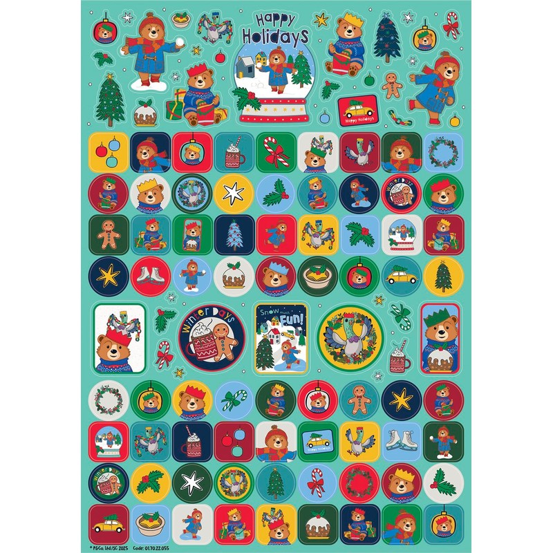 The Adventures of Paddington Christmas Mega Sticker Pack | Three