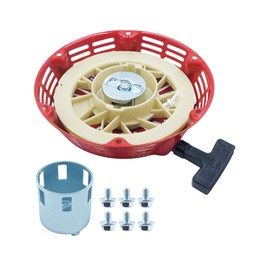 Recoil Starter Replacement for Honda GX340 GX390 GX610 GX620 11HP 13HP 18HP 20HP Engine Pull Start with Bolt Starter Cup