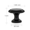 Ravinte 5 Pack Matte Black Kitchen Cabinet knobs Single Hole