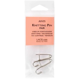 Lacis Silver Portuguese Knitting Pins by Lacis ~ Control Your Tension