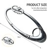 Zernblend Heavy Shiny Metal Carabiner for Belt Loop, Star Silver
