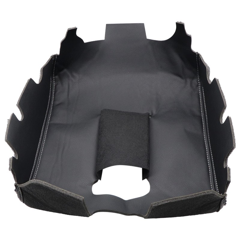 GXARTS Black Leather Center Console Leather Lid Armrest Cover Replacement