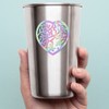 Decal Stickers of Heart Mandala (Hologram) (Set of 2) Premium