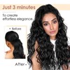 TESS Ponytail Extensions, 80 cm, Ash Blonde with Highlights, Corn