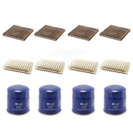 PUR 4x Air + 4x Cabin + 4x Engine Oil Filter (12 Total) Kit Replacement For Toyota Corolla Yaris iM KFM-102091