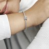 Pulsera Plata S925 Brazalete Mariposa Brillante Compatible Plata 20 Cm