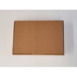 iDEALS UK PACKAGING LTD folding lid postal cardboard boxes 330mm x 220mm x 100mm - 13'' x 8.7'' x 4'' small parcel/packet mailing tuck-in flaps easy to assemble (1)