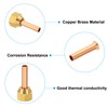 PATIKIL 1/4" (6.35mm) ID Copper Tube Flare Fitting with Nuts,