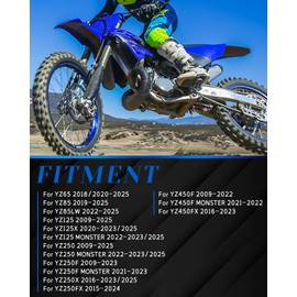 JFG RACING Dirt Bike Brake Line Clamp, CNC Aluminum Brake Hose Snap for YZ65/YZ85/YZ125/YZ125X/YZ250/YZ250X/YZ250F/YZ250FX/YZ450F/YZ450FX Motorcycle, Blue