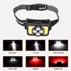 COB Head Lamp USB Rechargeable Led Head Lamp IPX4 Waterproof