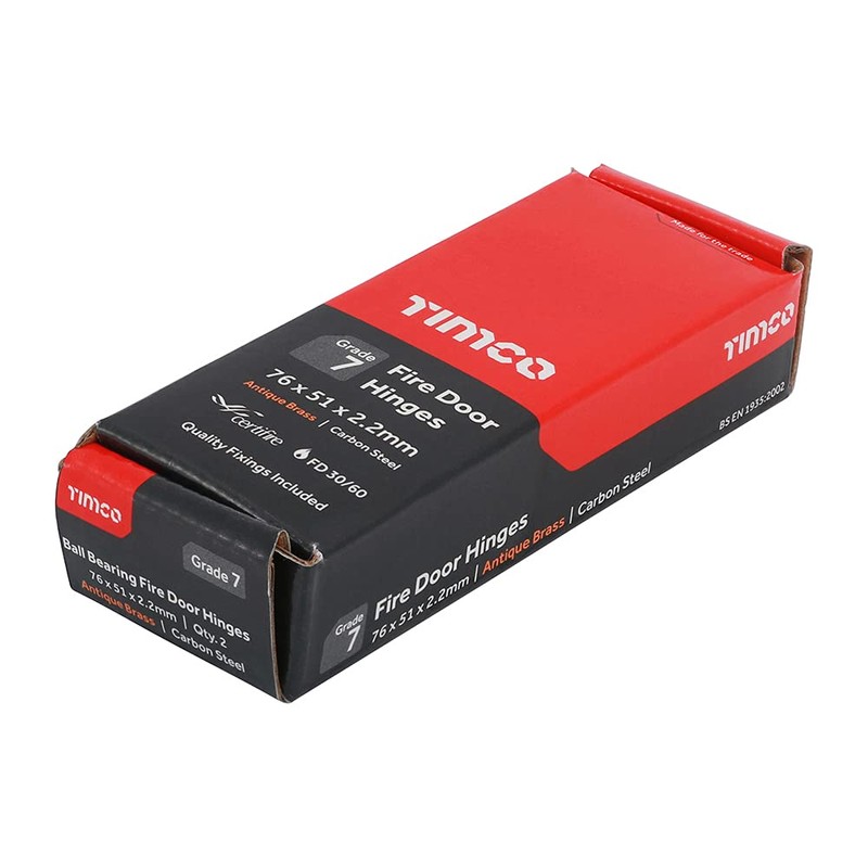 TIMCO Fire Door Hinge for Internal Residential Doors - Ball