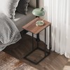 WLIVE C Shaped End Table, Small Side Tables for Sofa
