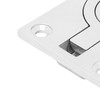 4 Pcs 63x44mm Square Flush Pull Ring Handles 316 Stainless