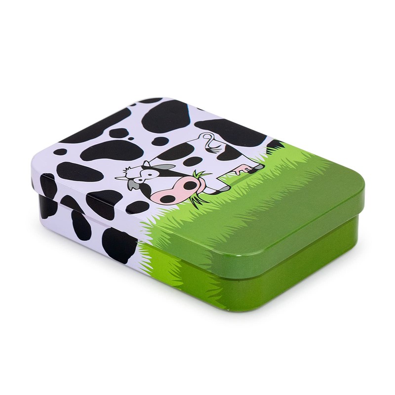 PracticOffice Spanish Card Deck Back Presented in Metal Case (Cow)