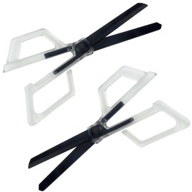 Roellgs 2 Piece Scissors, Multi-Purpose Scissors with Super Sharp Stainless Steel Blades for Crafts, Office, School and Everyday Use