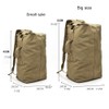 Military Duffel Bag Top Load Double Strap Canvas Backpack Army