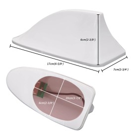 KEEPDSGN For Toyota Corolla Shark Fin Roof Antenna Aerial FM/AM Radio Signal Cover White