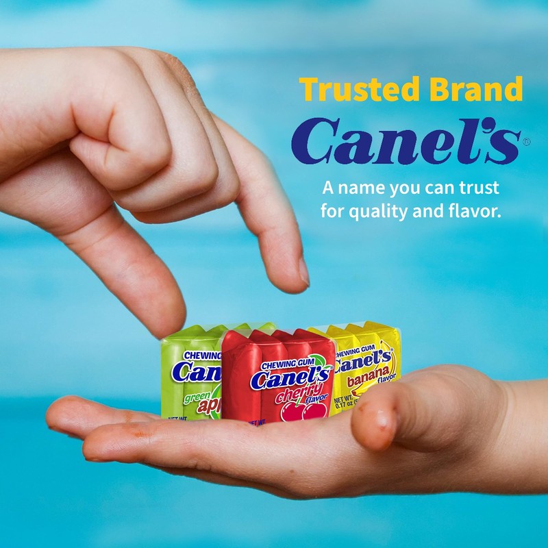Canel's 4-Piece Gum Pack in Fruit Flavors - Cherry, Banana,