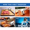 304 Stainless Steel Meat Tenderizer Mallet, Dual-Sided Meat Hammer for
