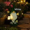Solar Gnome Garden Statue for Outdoor Decor – Cute LED