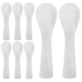 Picowe Caviar Spoon Mother of Pearl Spoons 3 Inch Shell Spoon for Caviar Ice Cream Sauces, Dishwasher Safe (8)
