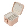 Travel Jewelry Box Organizer Small Portable Storage Case 2 Layer