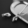 HZMAN 3D Anubis Necklace for Men Ancient Egypt Desert Grim