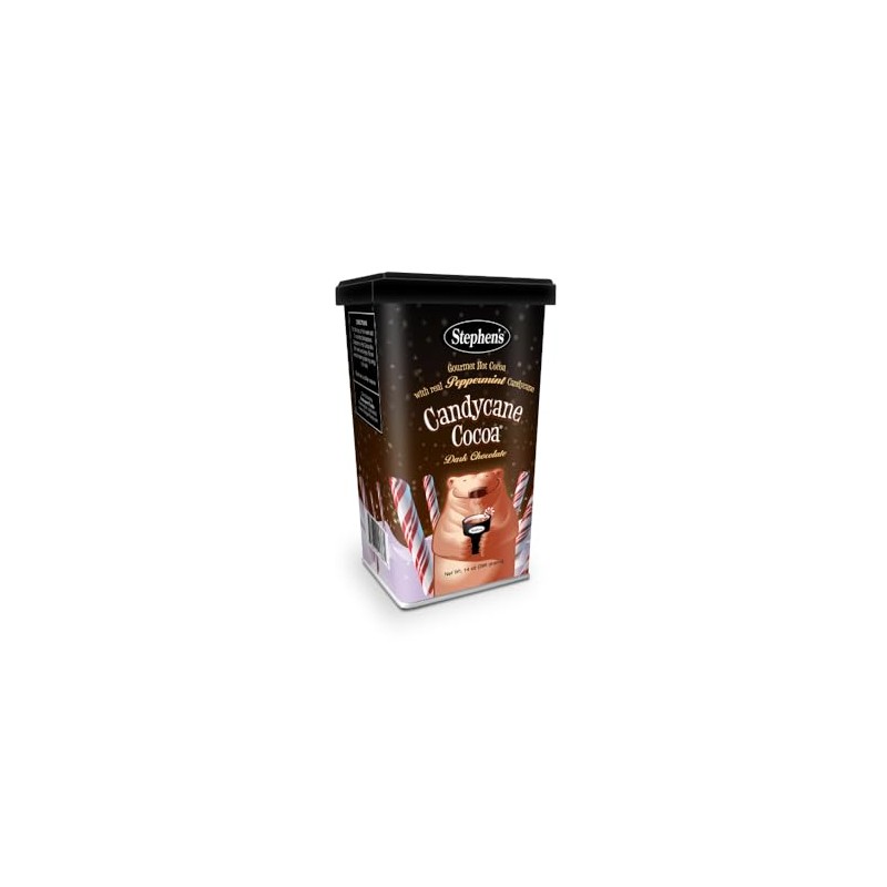 Stephen's Gourmet Hot Cocoa, Candycane Cocoa Dark, 14 OZ (Pack