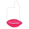 VIGUEUR Pink Funny Sausage Lip Face Mask, Party Costume Accessory,