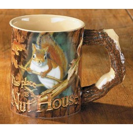 Wild Wings Sculpted Mug Nut House Squirrel