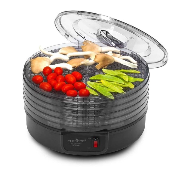 NutriChef Food Dehydrator Machine - Professional Electric Multi-Tier Food Preserver,