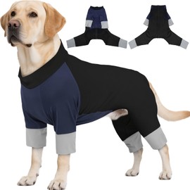 ROZKITCH Dog Sun Shirt with UV Protection, Lightweight & Cooling Dog Sunscreen Clothing for Summer Blueblack 2XL