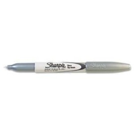 Sharpie Metallic Silver Permanent Marker, Fine Point, Case of 12 Dozens