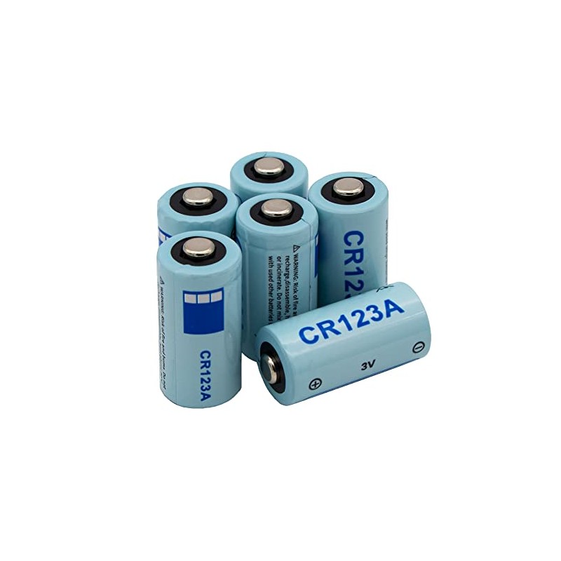 VIHOCEP CR123A 3V 700mAh Lithium Battery, 6 Count Pack, 3