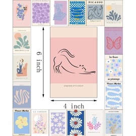 70PCS Danish Pastel Wall Collage for Aesthetic Room Decor. Perfect for Decorating Dorm Rooms and Creating a Preppy Vibe for Teen Girls 4x6 Inch