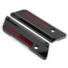2pcs Motorcycle Saddlebag Latch Cover Reflectors for Glide Touring 94-17