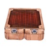 Water Cooling Radiator Red Copper 7mm Round Pipe G1/4 Thread