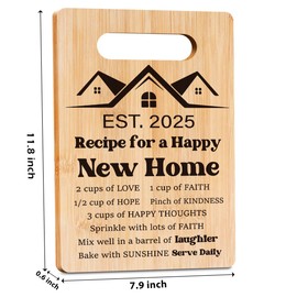 House Warming Gifts New Home New House Gift Ideas First Apartment Gifts New Home Gifts for New Homeowner Women Men Couple Newlywed Neighbor Friends Cutting Board Gifts