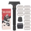 Men Manual Razor Blade Base Set Adjustable Brass Double Edge